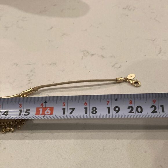 Chico's Gold Statement Necklace with Ornate Pendants Chocker - Picture 7 of 7